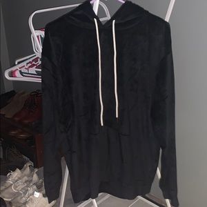 Velour men’s hoodie